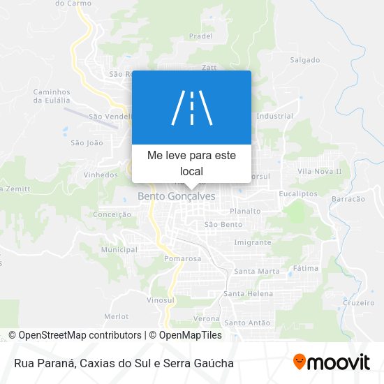 Rua Paraná mapa