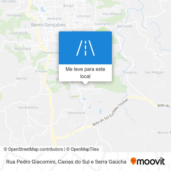 Rua Pedro Giacomini mapa