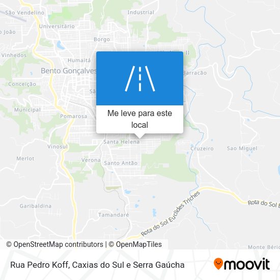 Rua Pedro Koff mapa