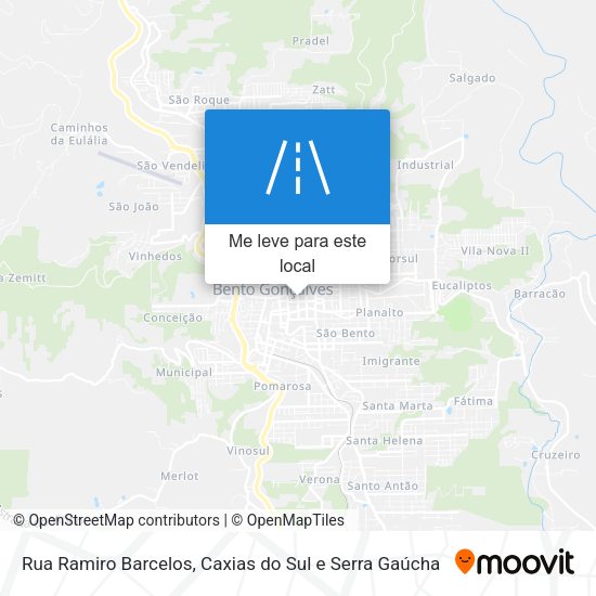 Rua Ramiro Barcelos mapa