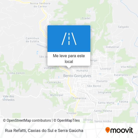 Rua Refatti mapa