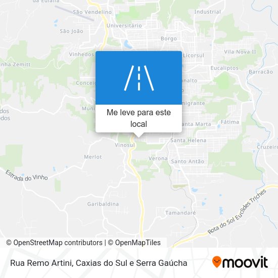 Rua Remo Artini mapa