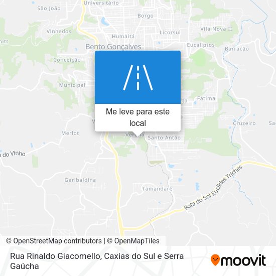 Rua Rinaldo Giacomello mapa