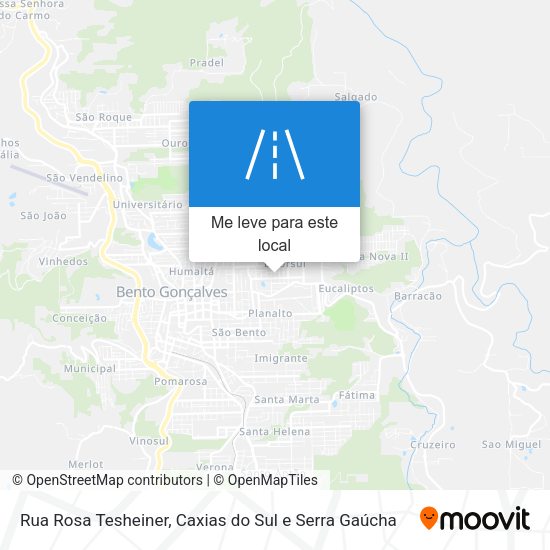 Rua Rosa Tesheiner mapa