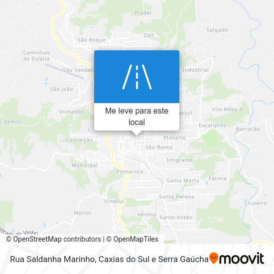 Rua Saldanha Marinho mapa