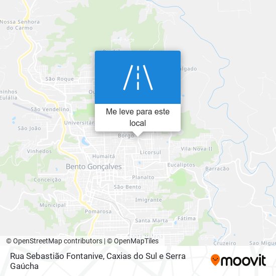 Rua Sebastião Fontanive mapa