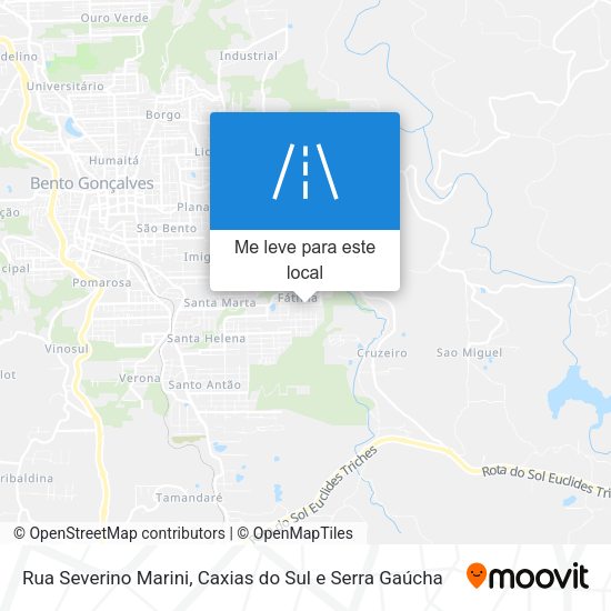 Rua Severino Marini mapa