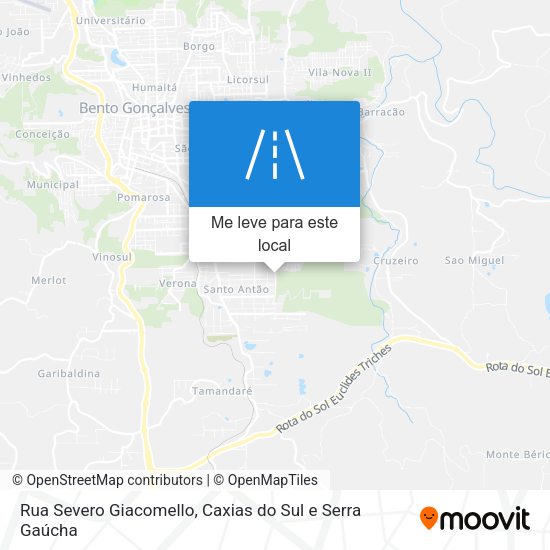 Rua Severo Giacomello mapa