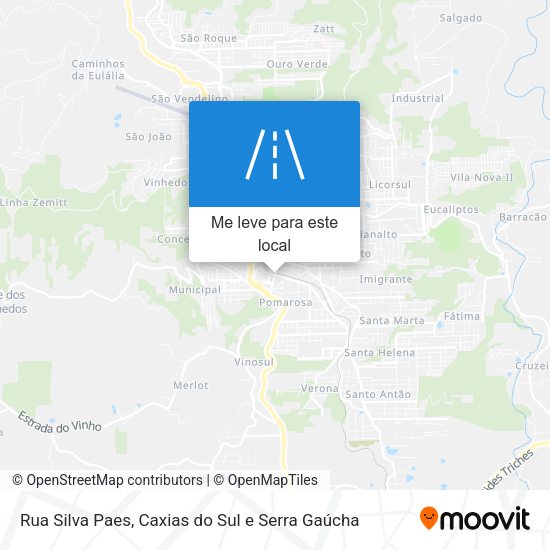 Rua Silva Paes mapa