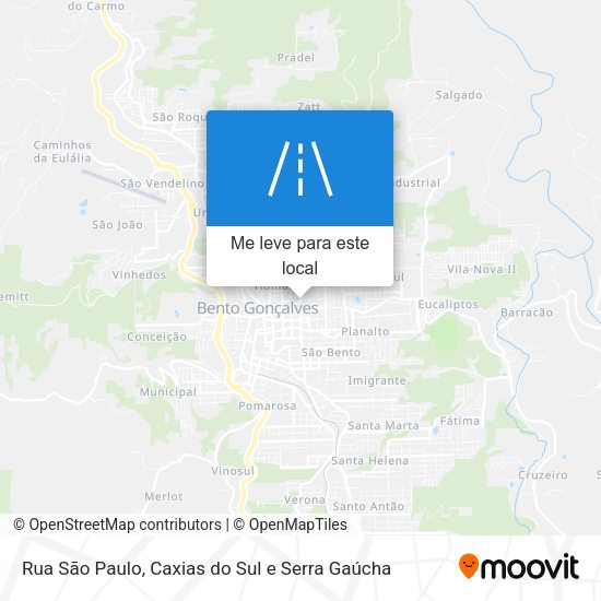 Rua São Paulo mapa