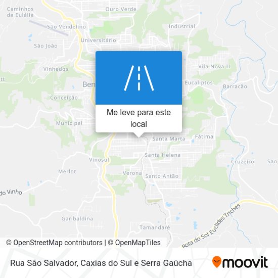 Rua São Salvador mapa
