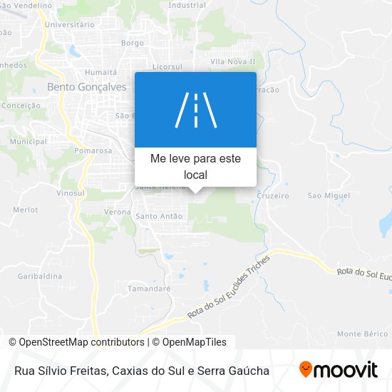 Rua Sílvio Freitas mapa