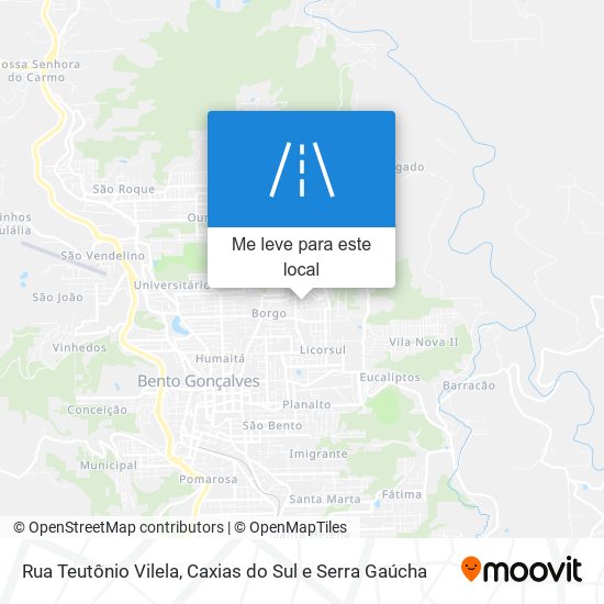 Rua Teutônio Vilela mapa