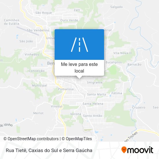 Rua Tietê mapa