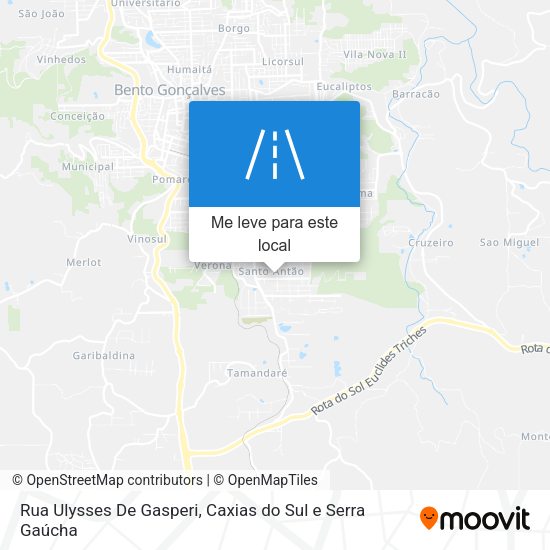 Rua Ulysses De Gasperi mapa