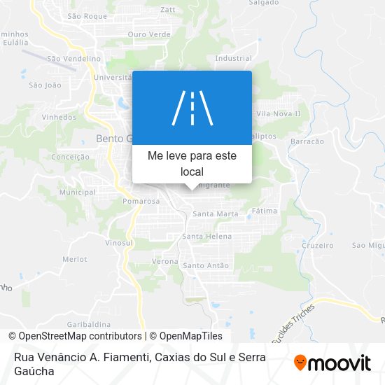 Rua Venâncio A. Fiamenti mapa
