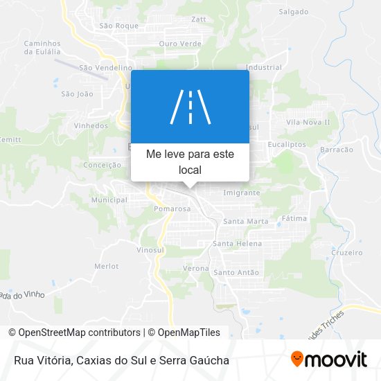 Rua Vitória mapa