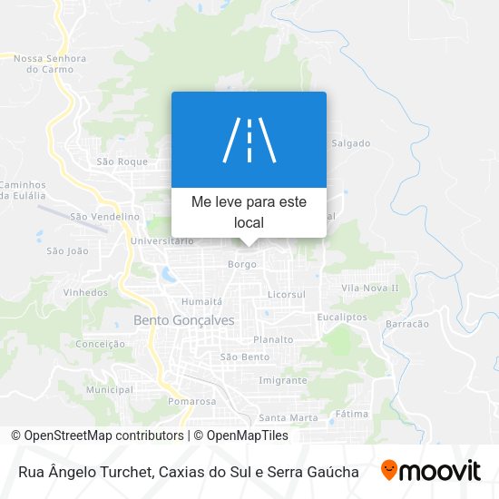 Rua Ângelo Turchet mapa