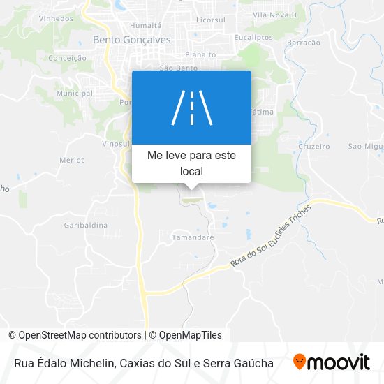 Rua Édalo Michelin mapa