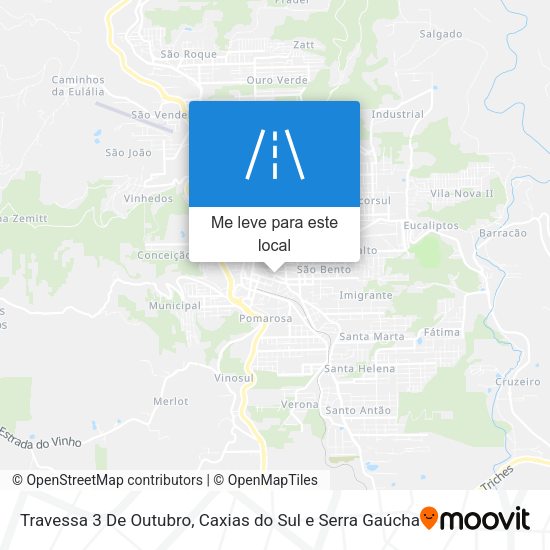 Travessa 3 De Outubro mapa