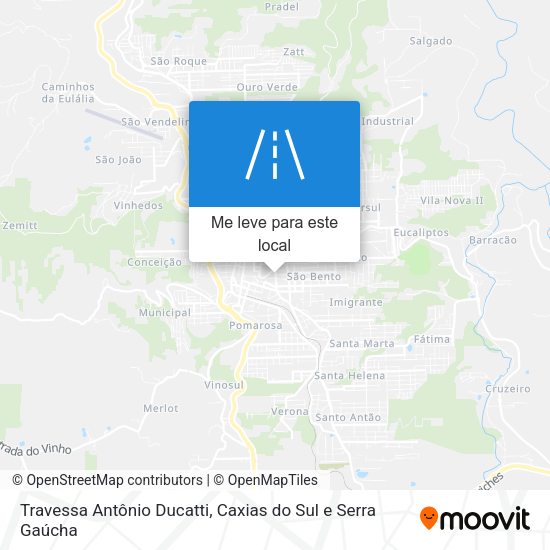 Travessa Antônio Ducatti mapa