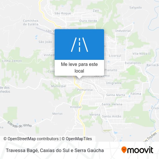 Travessa Bagé mapa