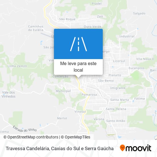 Travessa Candelária mapa