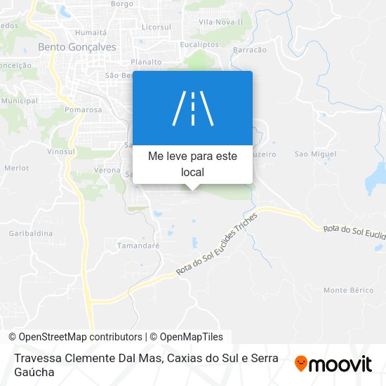 Travessa Clemente Dal Mas mapa