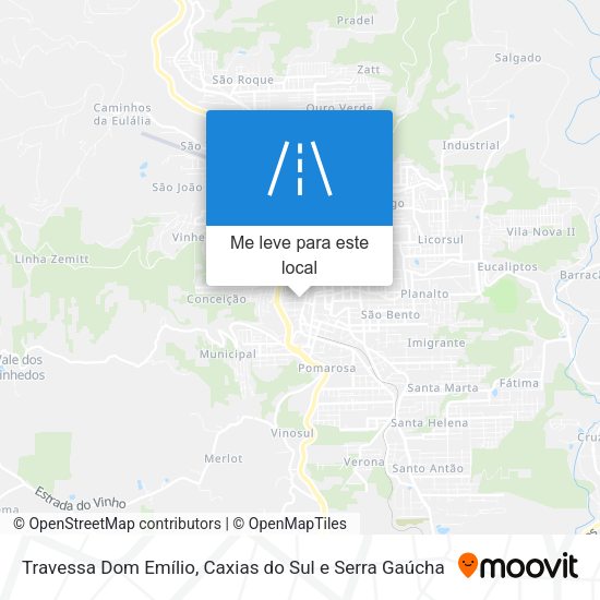 Travessa Dom Emílio mapa