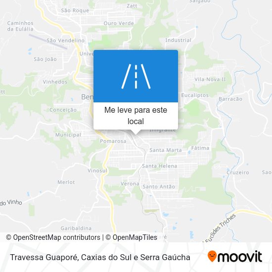 Travessa Guaporé mapa