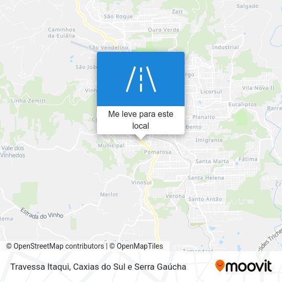 Travessa Itaqui mapa