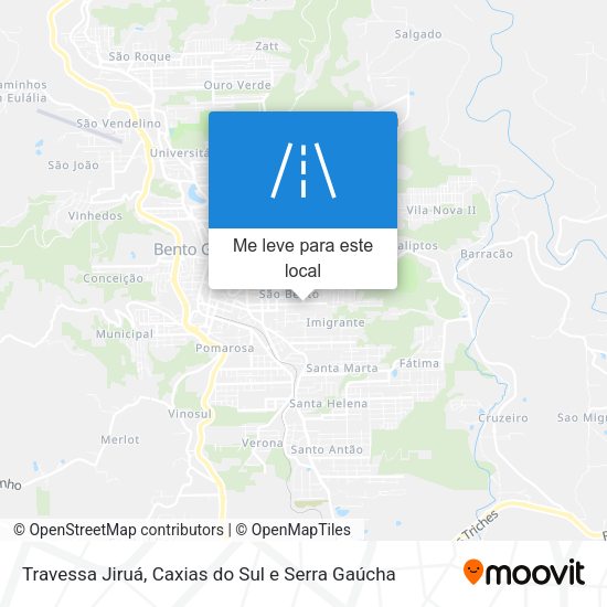 Travessa Jiruá mapa