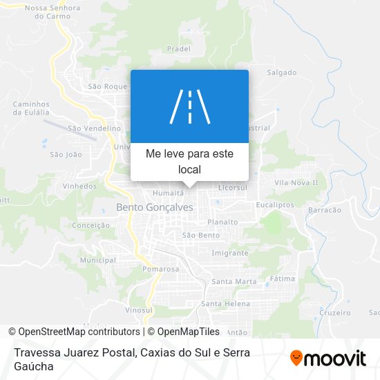 Travessa Juarez Postal mapa