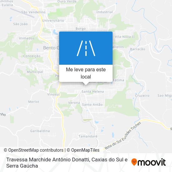 Travessa Marchide Antônio Donatti mapa