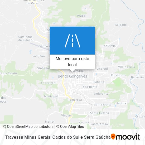 Travessa Minas Gerais mapa