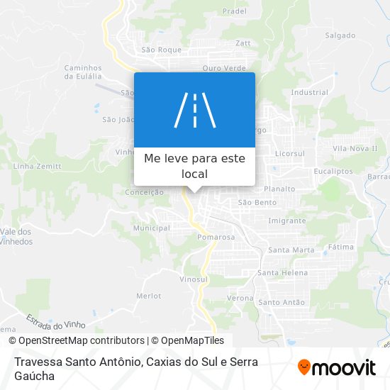 Travessa Santo Antônio mapa