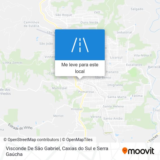 Visconde De São Gabriel mapa