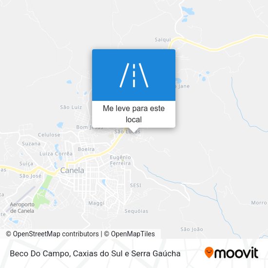Beco Do Campo mapa