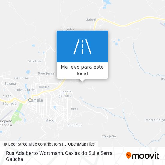 Rua Adalberto Wortmann mapa