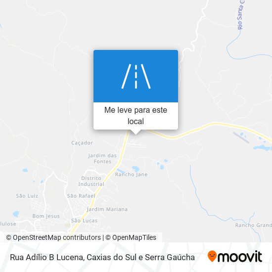 Rua Adílio B Lucena mapa