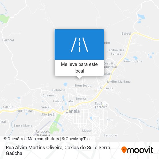 Rua Alvim Martins Oliveira mapa