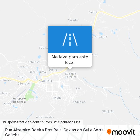 Rua Alzemiro Boeira Dos Reis mapa