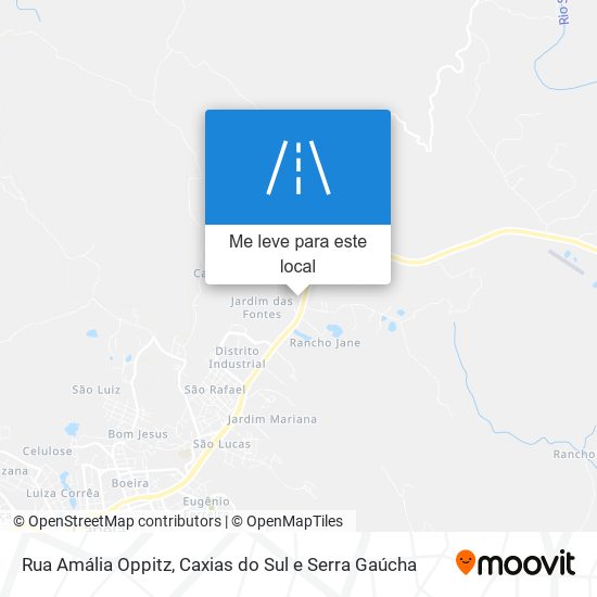 Rua Amália Oppitz mapa