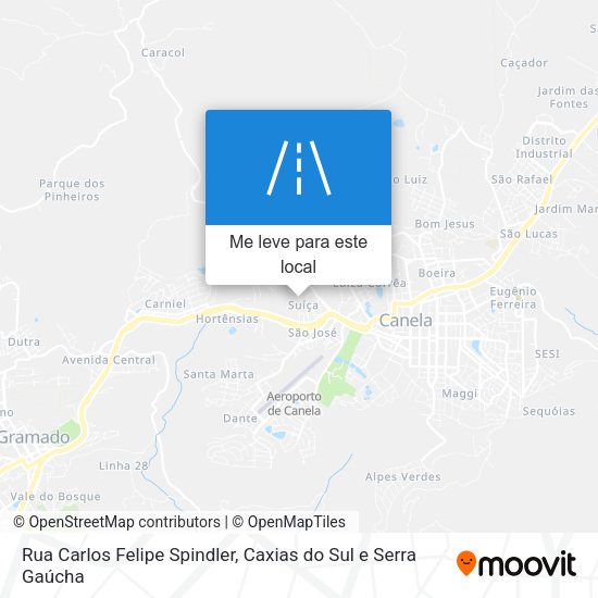 Rua Carlos Felipe Spindler mapa