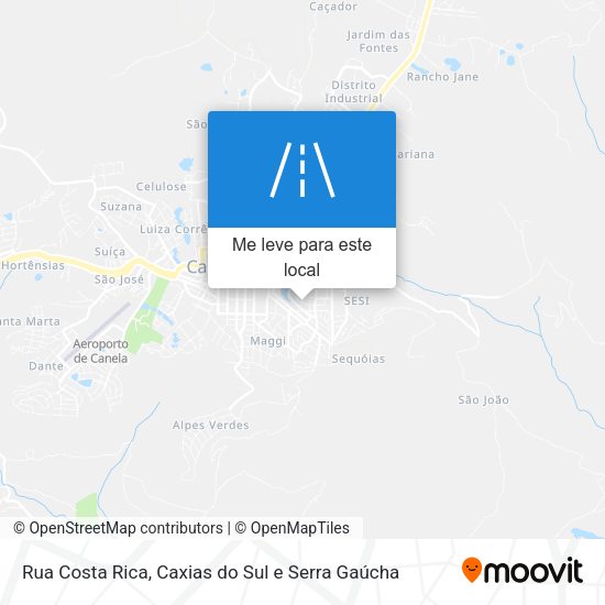 Rua Costa Rica mapa