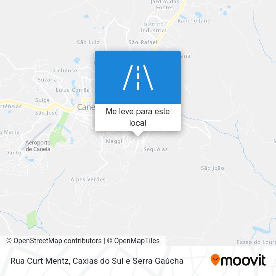 Rua Curt Mentz mapa