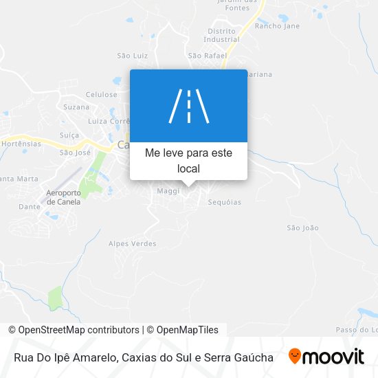 Rua Do Ipê Amarelo mapa