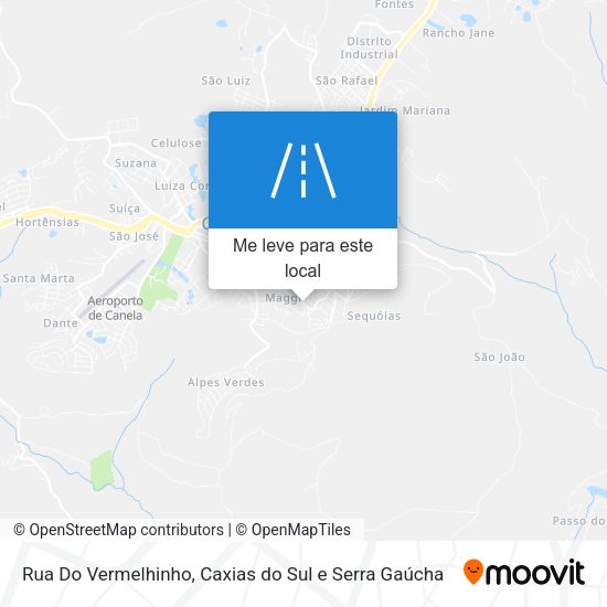 Rua Do Vermelhinho mapa