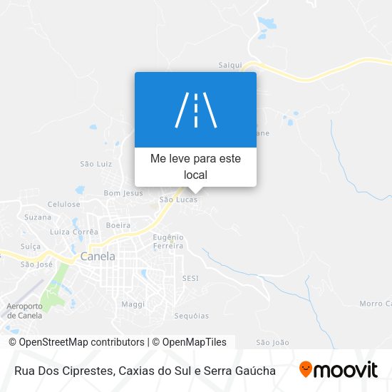 Rua Dos Ciprestes mapa