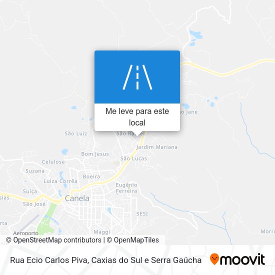 Rua Ecio Carlos Piva mapa